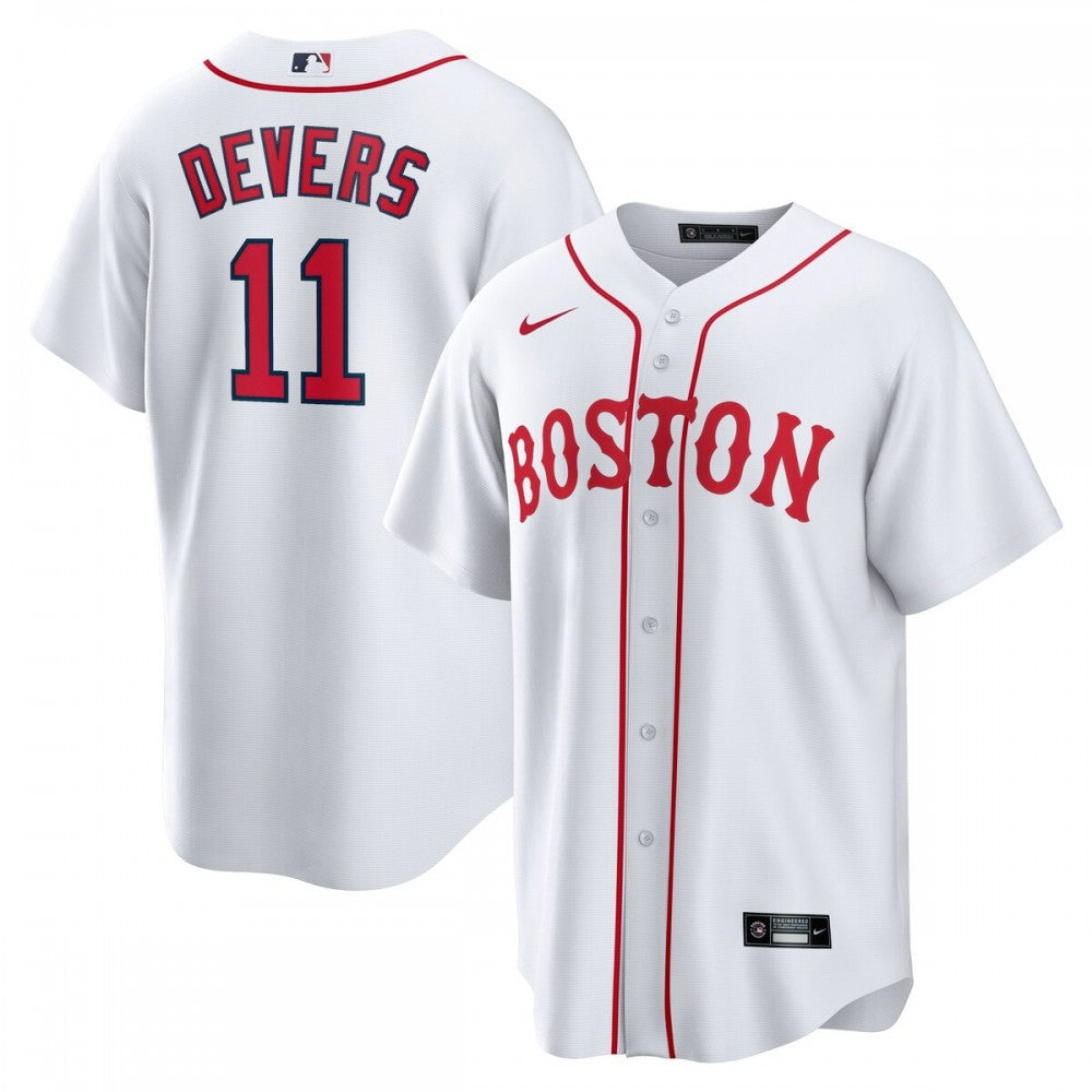 Rafael Devers Boston Red Sox Nike 2021 Patriots' Day Official Replica Player MLB Jersey - White