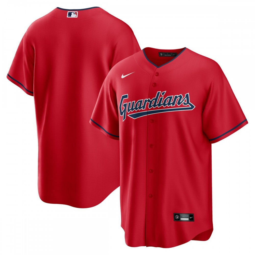 Cleveland Guardians Nike Alternate Replica Team MLB Jersey - Red