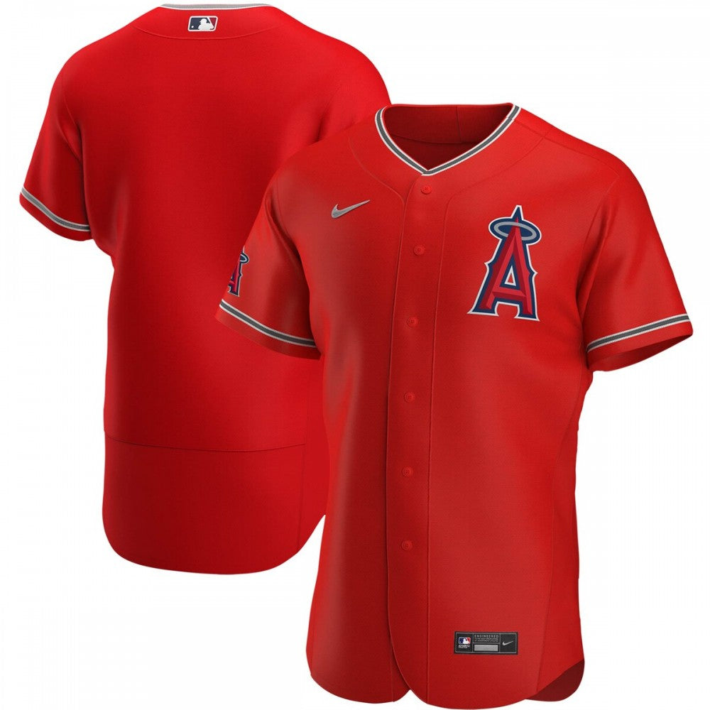 Los Angeles Angels Nike Alternate Authentic Team Logo MLB Jersey - Red