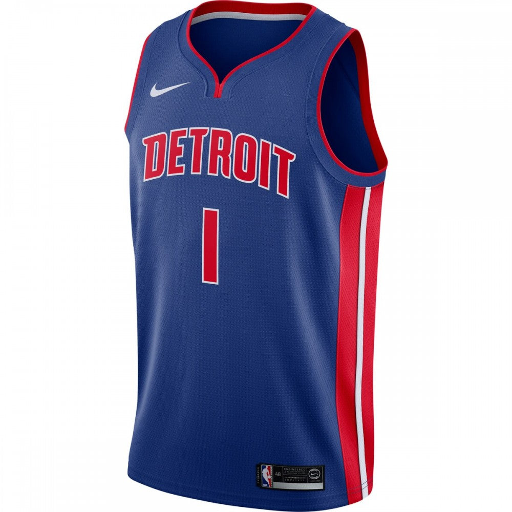 Reggie Jackson Detroit Pistons Nike Swingman NBA Jersey Blue - Icon Edition