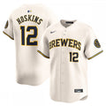 Rhys Hoskins Milwaukee Brewers Nike Home Limited Player MLB Jersey - Cream