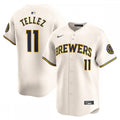 Rowdy Tellez Milwaukee Brewers Nike Home Limited Player MLB Jersey - Cream