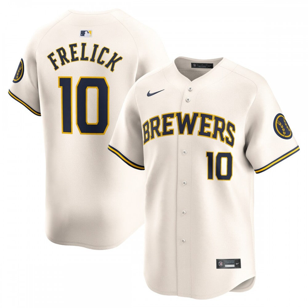 Sal Frelick Milwaukee Brewers Nike Home Limited Player MLB Jersey - Cream