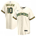 Sal Frelick Milwaukee Brewers Nike Home Replica Player MLB Jersey - Cream