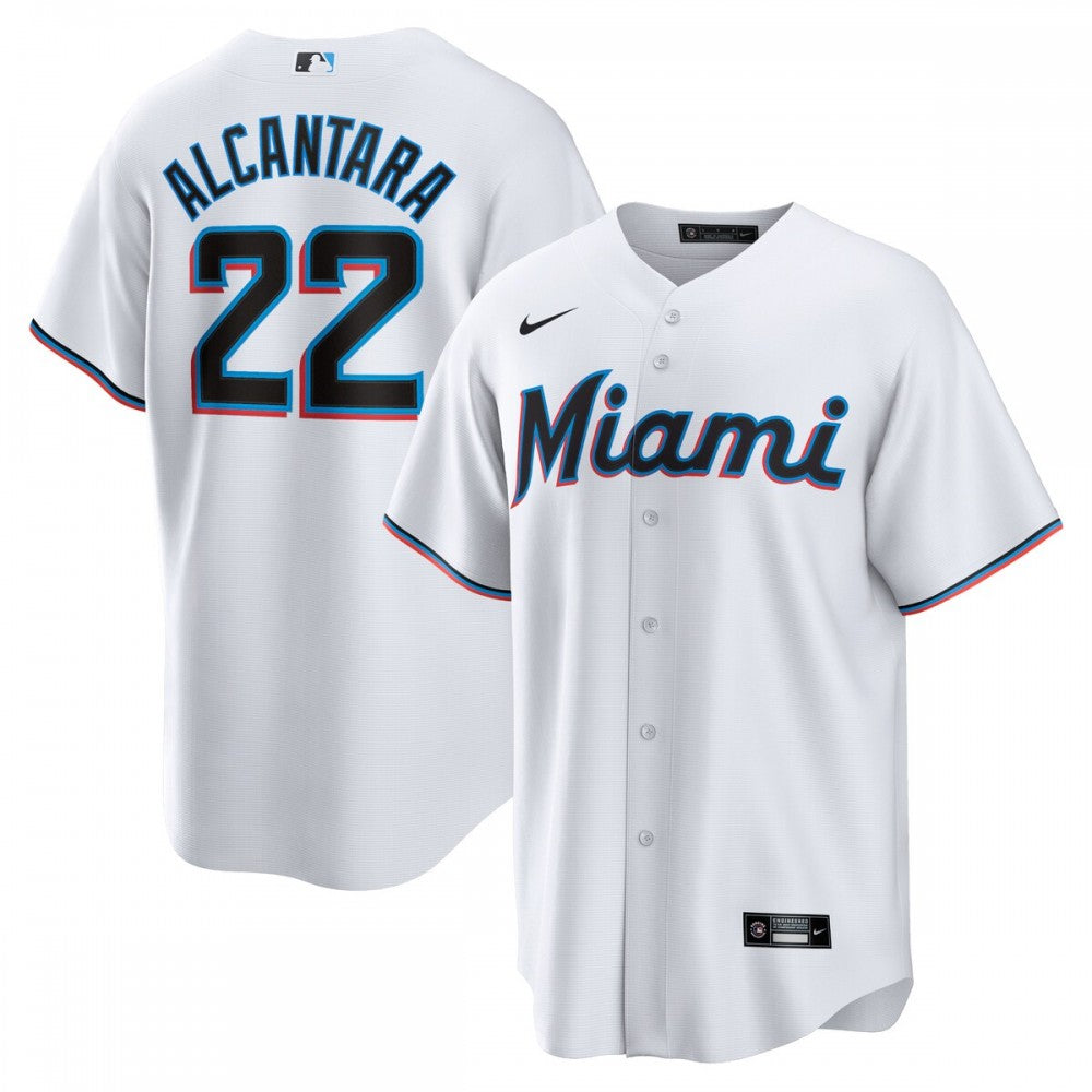 Sandy Alcantara Miami Marlins Nike Replica Player MLB Jersey - White