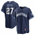 Seiya Suzuki Chicago Cubs Nike City Connect Replica Player MLB Jersey - Navy
