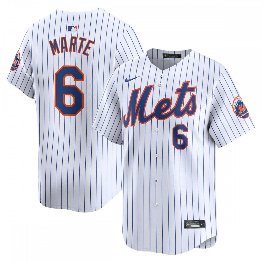 Starling Marte New York Mets Nike Home Limited Player MLB Jersey - White