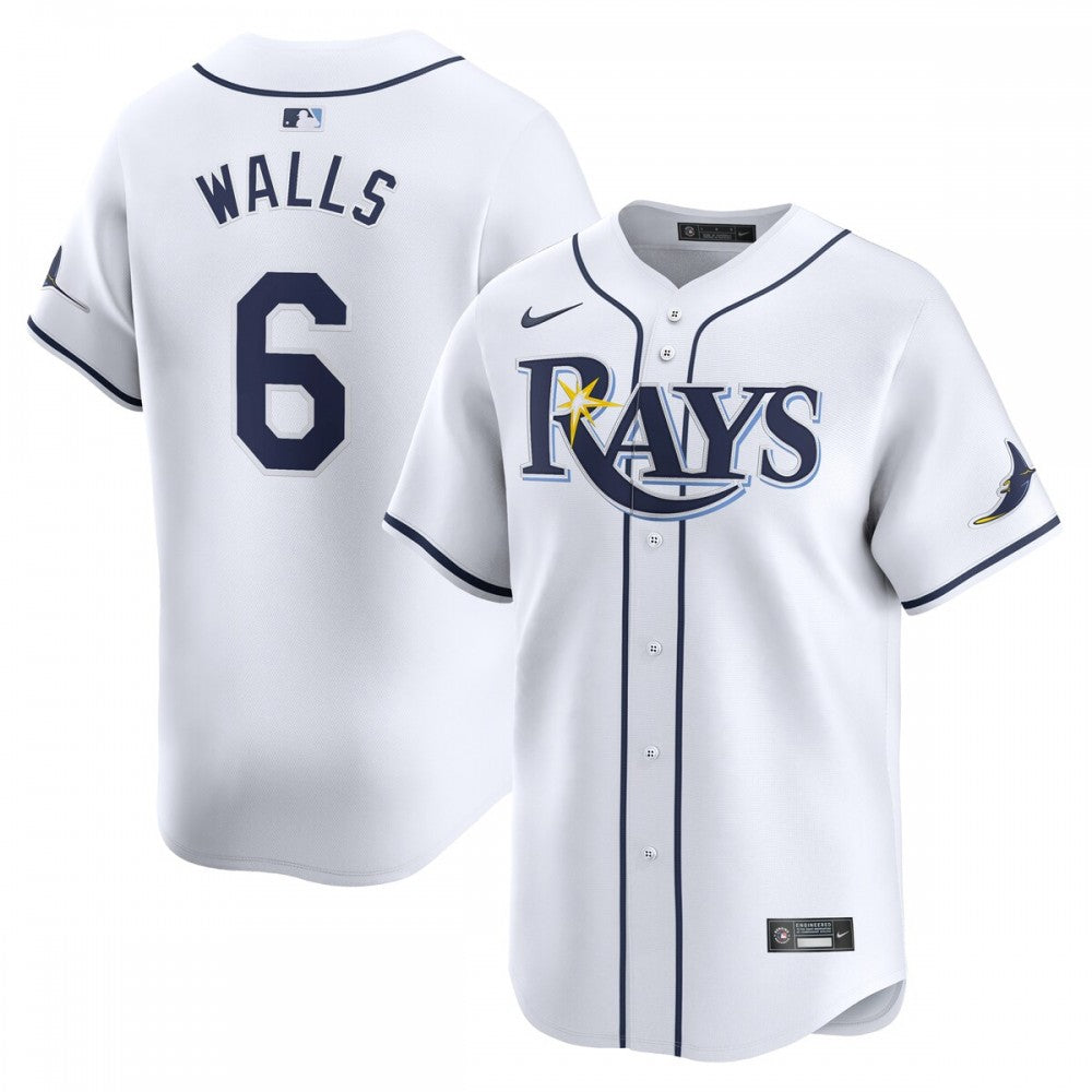 Taylor Walls Tampa Bay Rays Nike Home Limited Player MLB Jersey - White