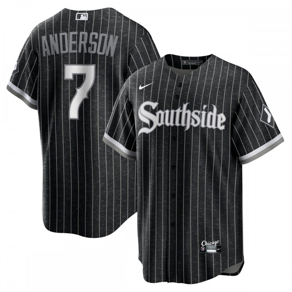 Tim Anderson Chicago White Sox Nike City Connect Replica Player MLB Jersey - Black