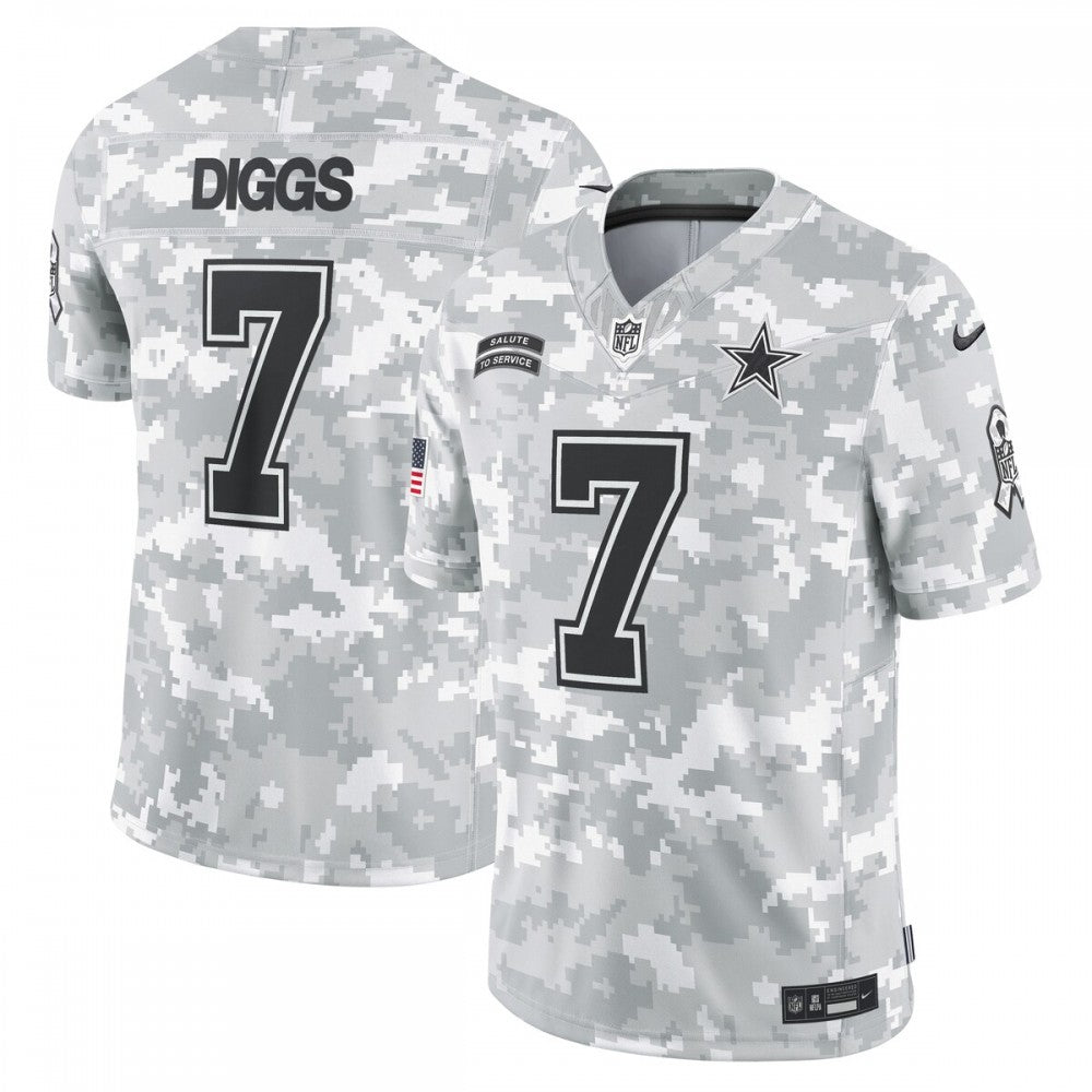 Trevon Diggs Dallas Cowboys Nike 2024 Salute to Service Limited Jersey - Arctic Camo