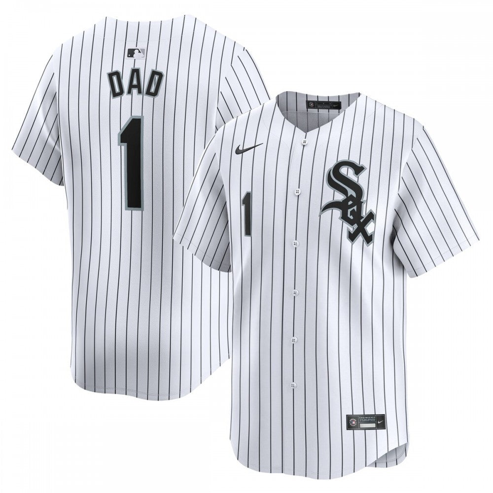 Chicago White Sox Nike #1 Dad Home Limited MLB Jersey - White