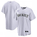 Colorado Rockies Nike Home Blank Replica MLB Jersey - White