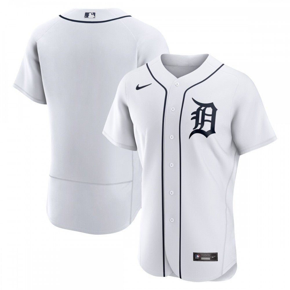 Detroit Tigers Nike Home Logo Authentic Team MLB Jersey - White