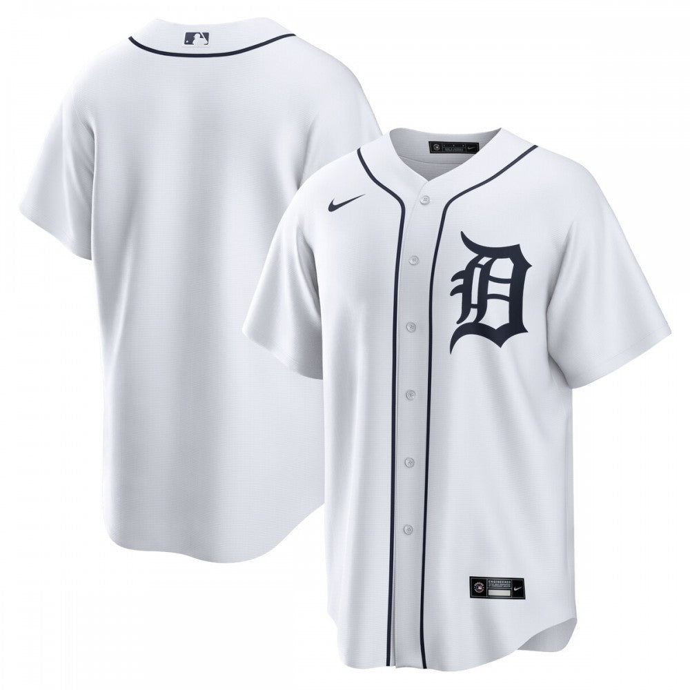 Detroit Tigers Nike Home Replica Team MLB Jersey - White