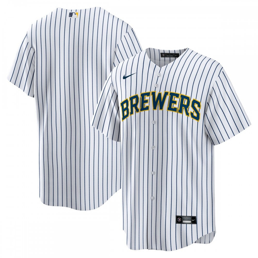 Milwaukee Brewers Nike Home Replica Team MLB Jersey - White