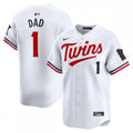 Minnesota Twins Nike #1 Dad Home Limited MLB Jersey - White