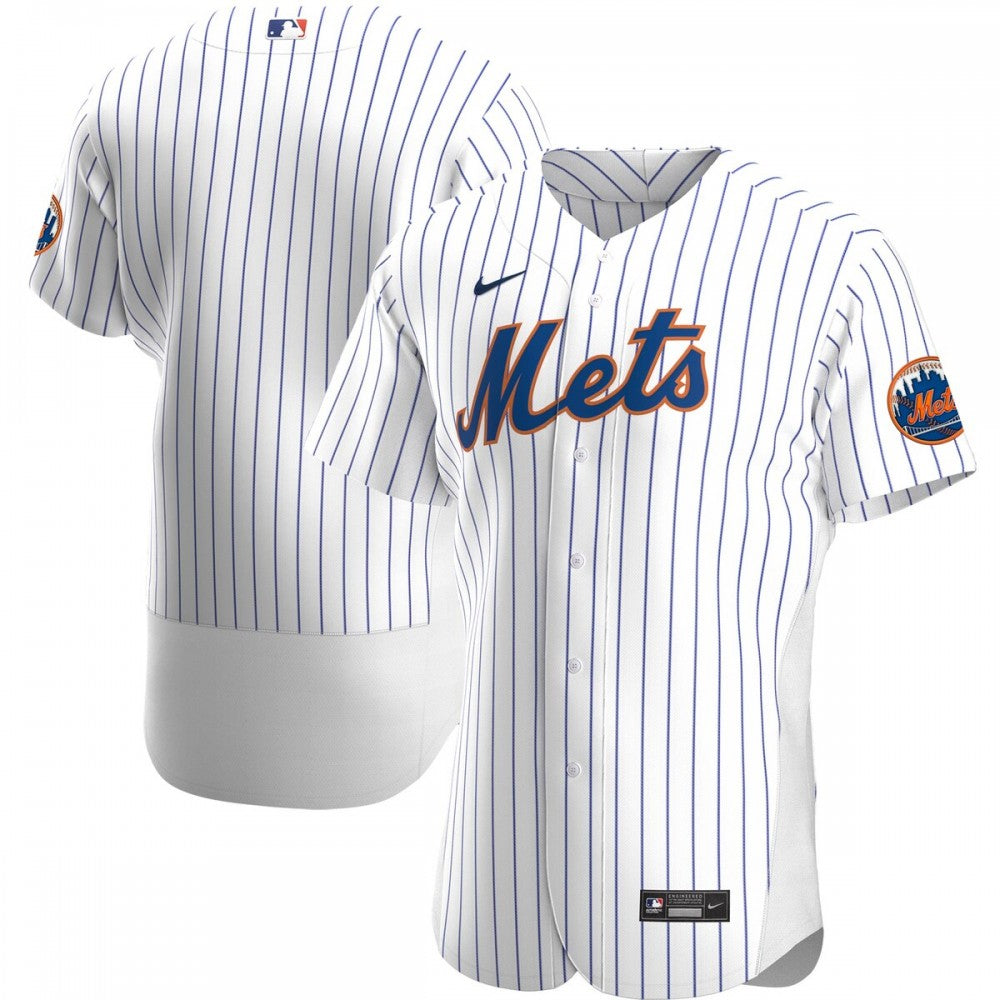 New York Mets Nike Home Authentic Team MLB Jersey - White