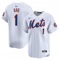 New York Mets Nike #1 Dad Home Limited MLB Jersey - White