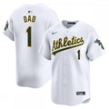 Oakland Athletics Nike #1 Dad Home Limited MLB Jersey - White