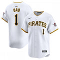 Pittsburgh Pirates Nike #1 Dad Home Limited MLB Jersey - White