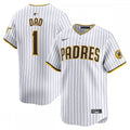 San Diego Padres Nike #1 Dad Home Limited MLB Jersey - White