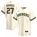 Willy Adames Milwaukee Brewers Nike Replica Player MLB Jersey - White