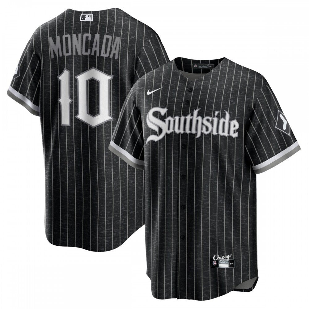Yoan Moncada Chicago White Sox Nike 2021 City Connect Replica Player MLB Jersey - Black