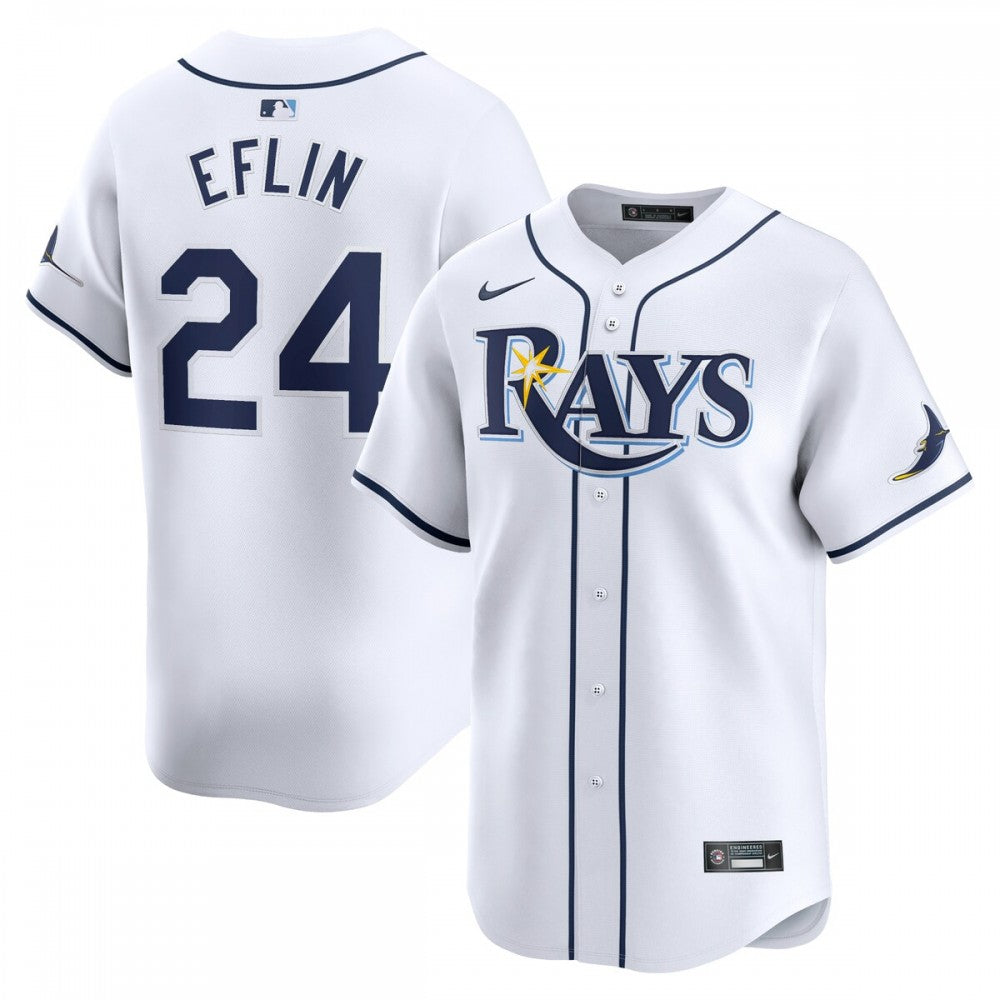 Zach Eflin Tampa Bay Rays Nike Home Limited Player MLB Jersey - White