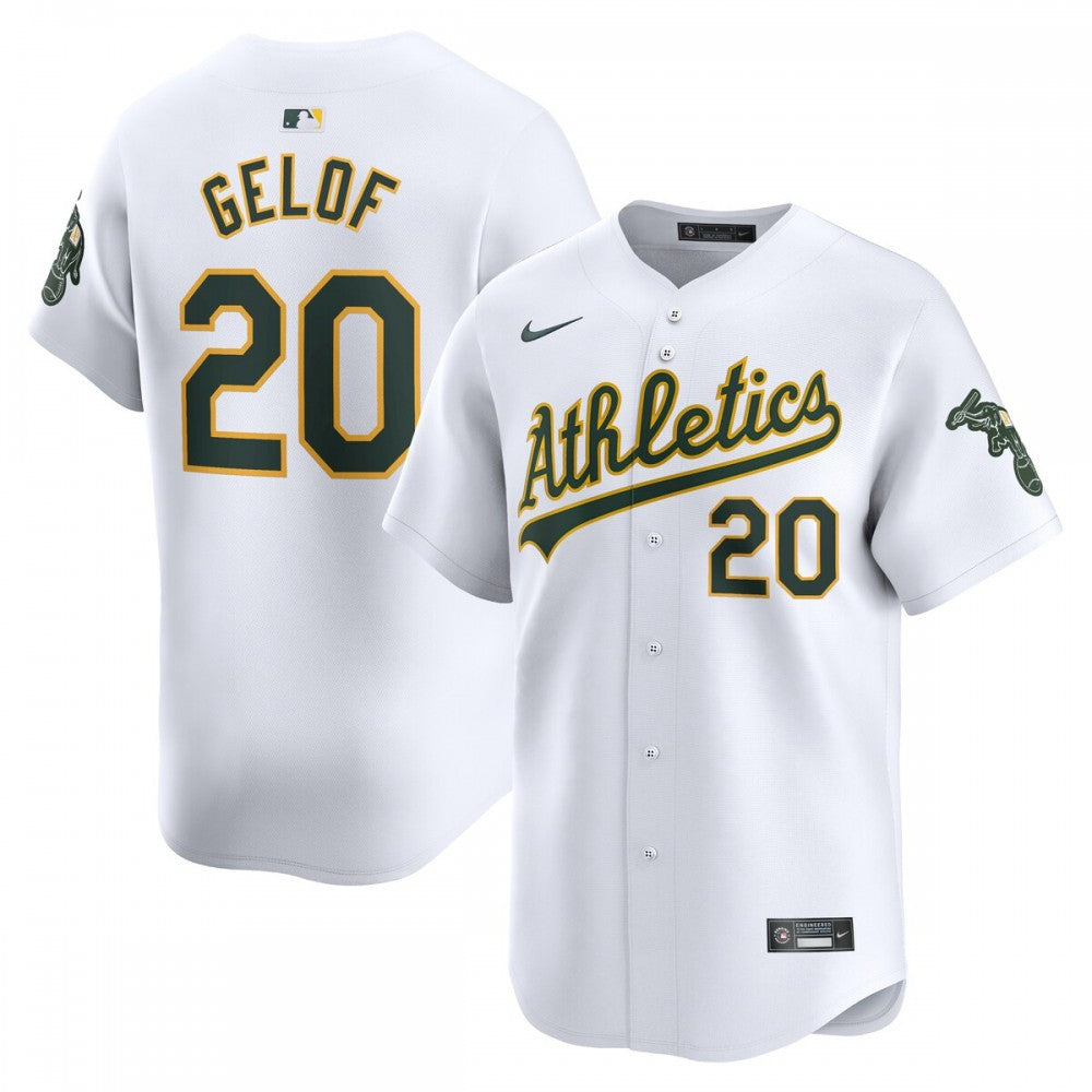 Zack Gelof Oakland Athletics Nike Home Limited Player MLB Jersey - White