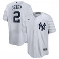 Derek Jeter New York Yankees Nike Home Replica Player Name MLB Jersey - White/Navy