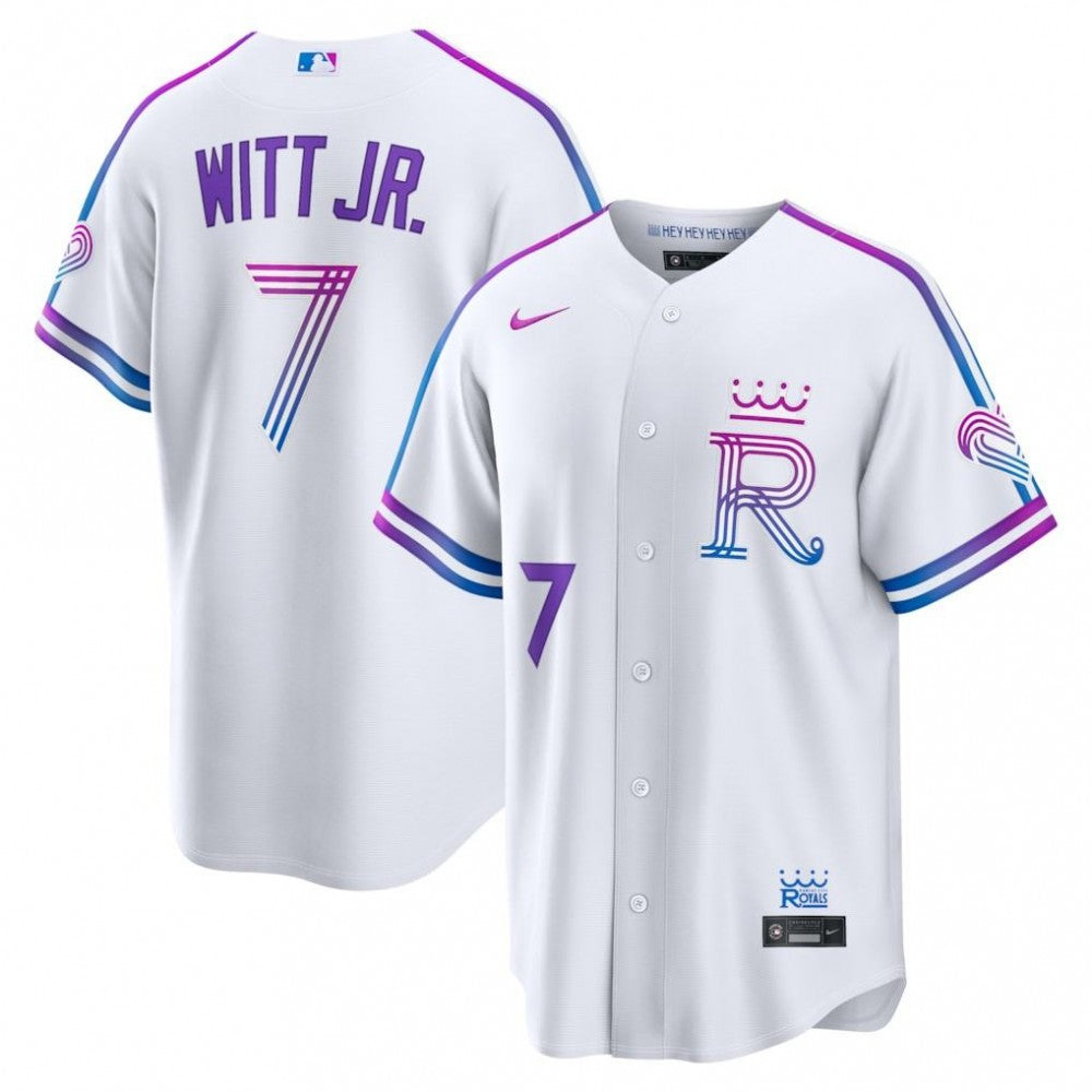 Bobby Witt Jr. Kansas City Royals Nike 2026 City Connect Stadium MLB Jersey - White