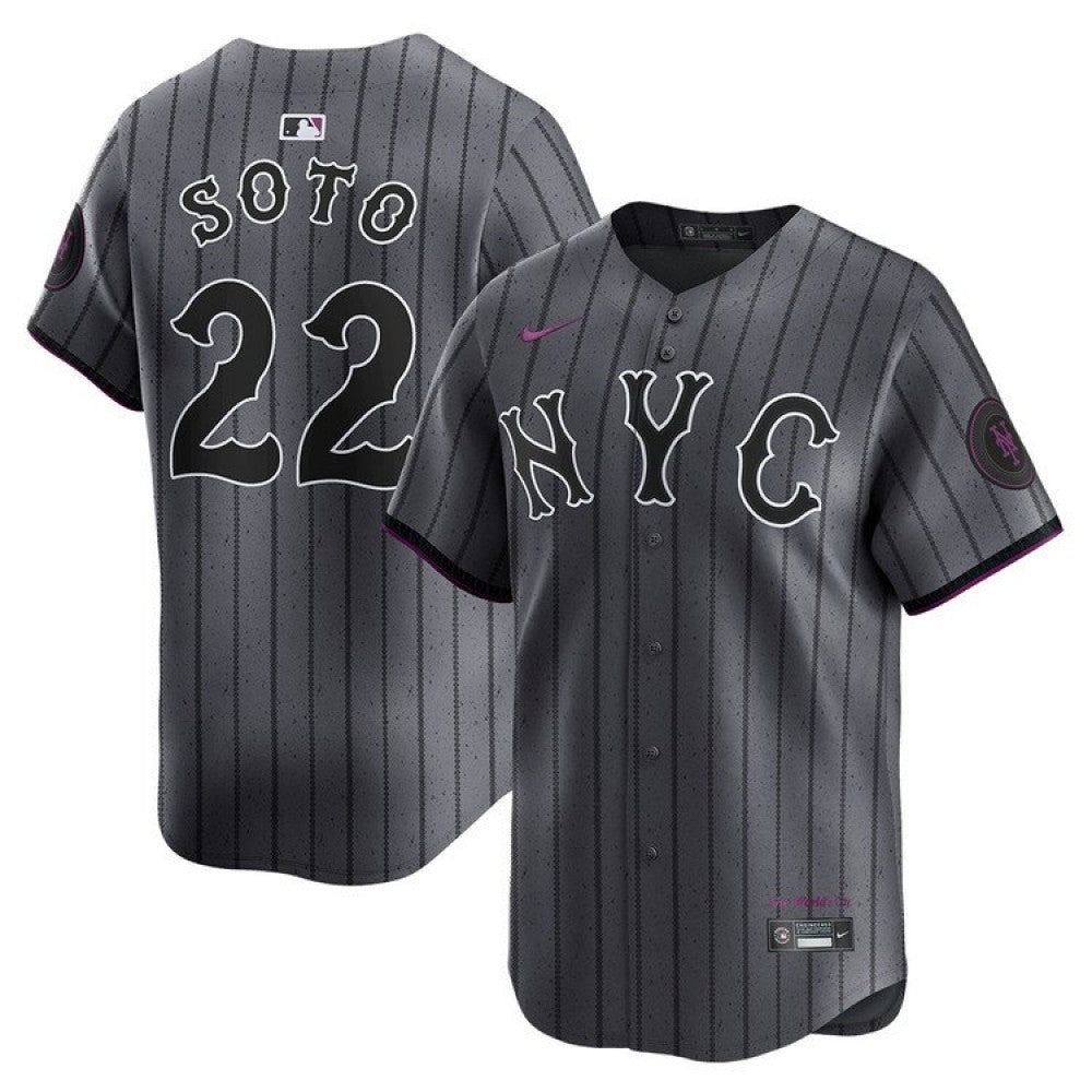Juan Soto New York Mets Nike 2024 City Connect Limited Player MLB Jersey - Graphite