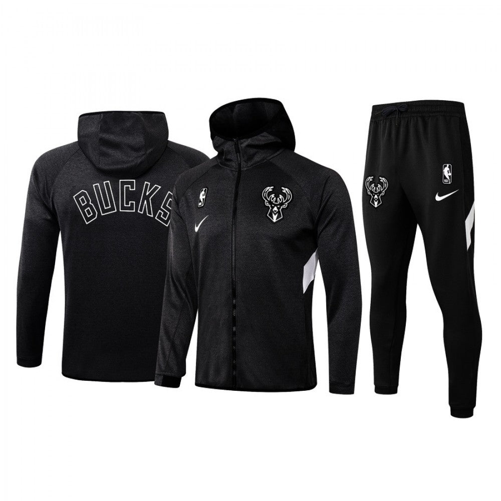 Milwaukee Bucks Nike 2019/20 Showtime Full-Zip Therma Flex Performance Hoodie