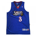 Philadelphia 76ers Allen Iverson #3 Throwback Blue Champions NBA Jersey