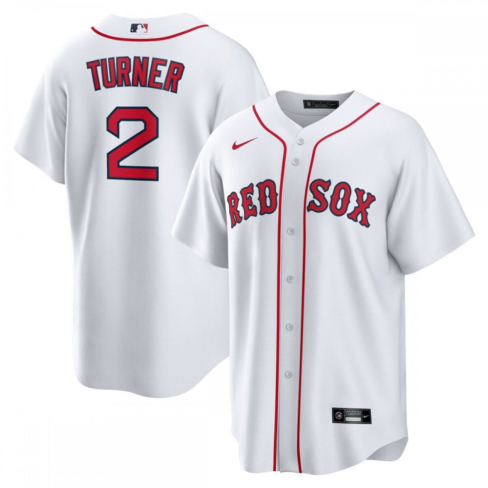 Justin Turner Boston Red Sox Nike Home Replica Player MLB Jersey - White/Red