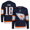 Zach Hyman Edmonton Oilers Navy Reverse Retro 2.0 Player NHL Jersey
