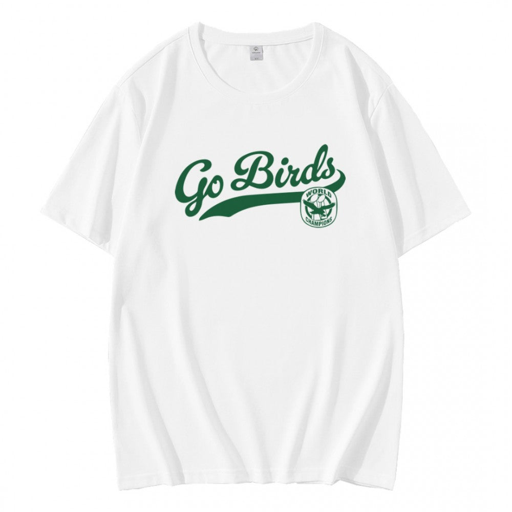 Retro Go Birds Words Champions Super Bowl Ring T-Shirt