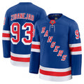Men's New York Rangers Mika Zibanejad Blue Home Premium NHL Jersey