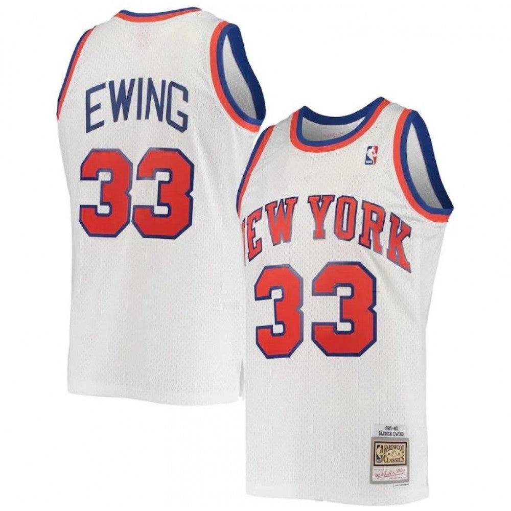 Patrick Ewing New York Knicks White 1985-86 Hardwood Classics Swingman NBA Jersey