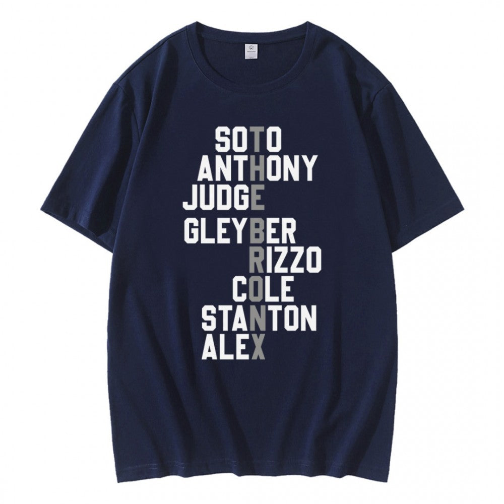 New York Yankees Baseball Player Namer T-Shirt