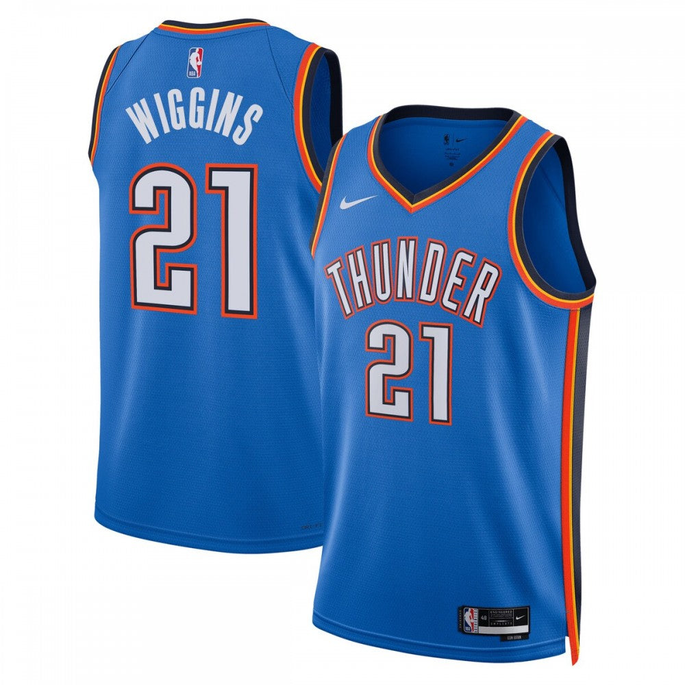 Aaron Wiggins Oklahoma City Thunder Nike Unisex Swingman Player NBA Jersey - Icon Edition - Blue