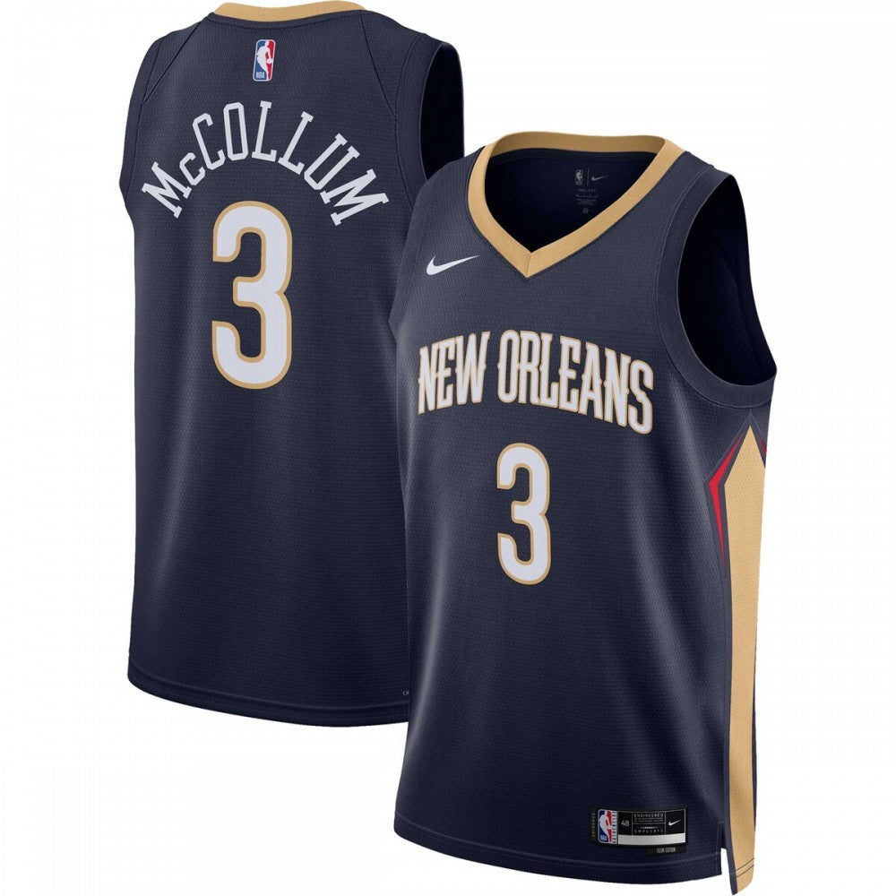 C.J. McCollum New Orleans Pelicans Nike Unisex Swingman NBA Jersey - Icon Edition - Navy
