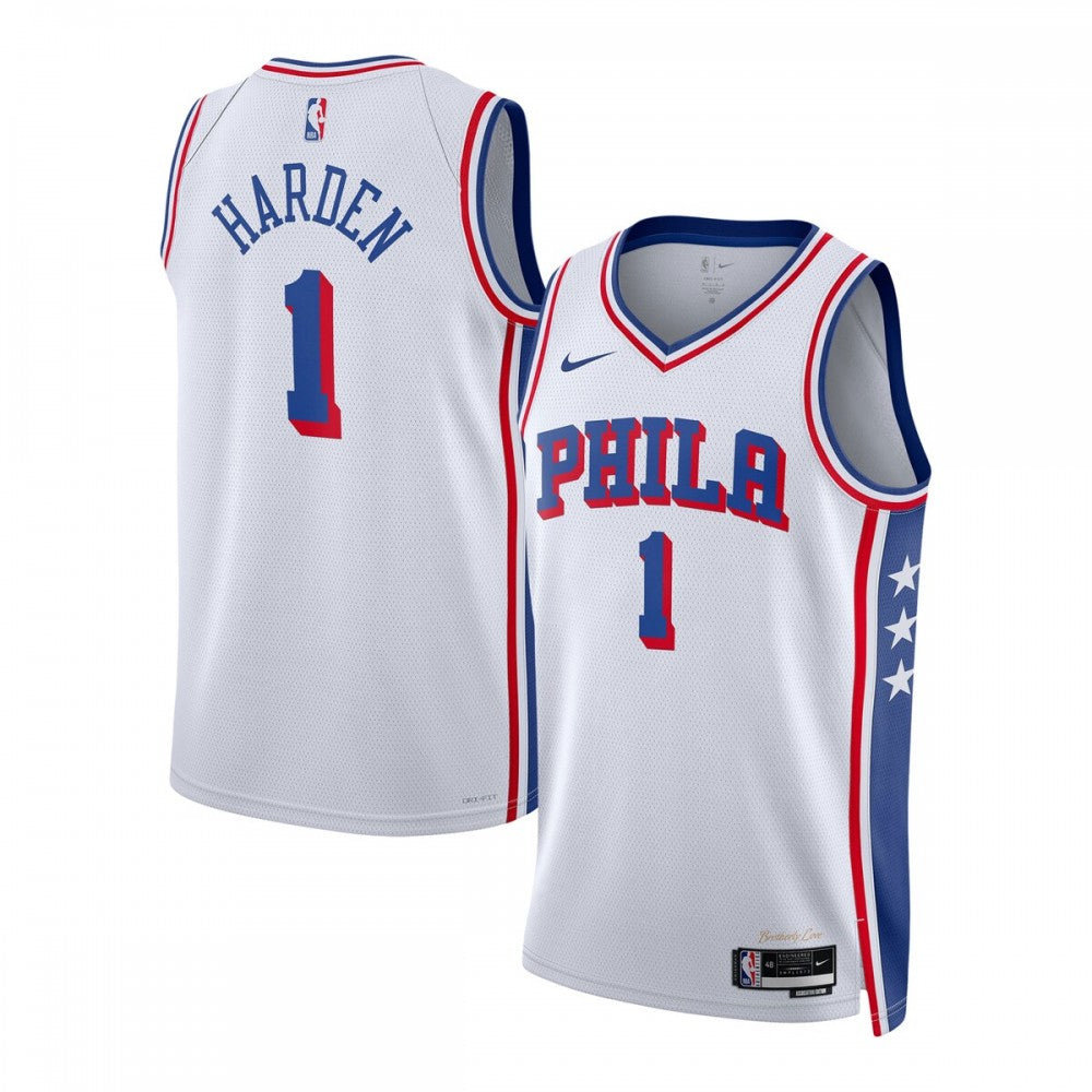 James Harden Philadelphia 76ers Nike Unisex Swingman NBA Jersey - Association Edition - White