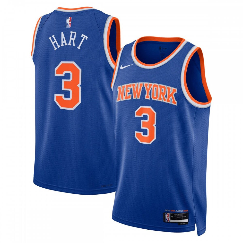 Josh Hart New York Knicks Nike Unisex Swingman NBA Jersey - Icon Edition - Blue