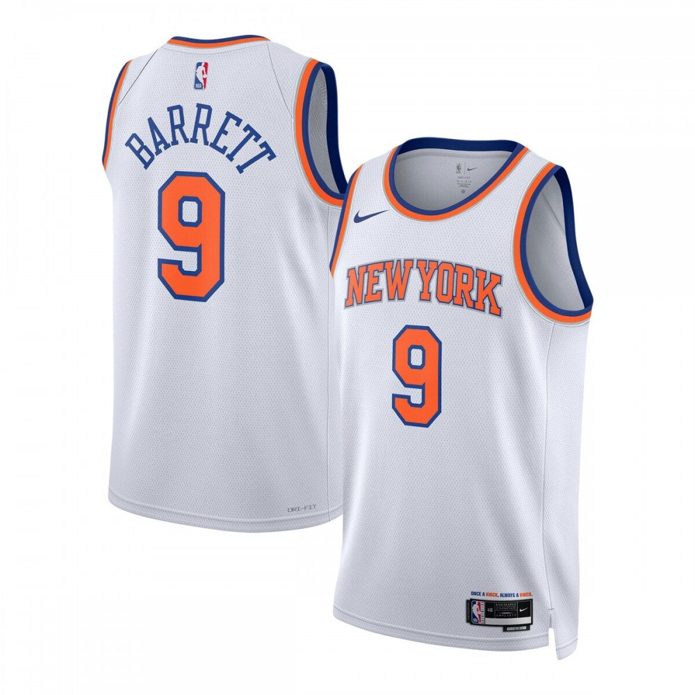 RJ Barrett New York Knicks Nike Unisex Swingman NBA Jersey - Association Edition - White