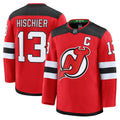 Nico Hischier New NHL Jersey Devils Jack Hughes Red Home Premium NHL Jersey