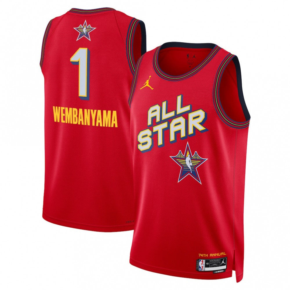 Victor Wembanyama Jordan Brand Unisex Red 2025 NBA All-Star Game Swingman Player NBA Jersey