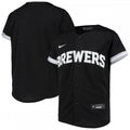 Milwaukee Brewers Nike Youth Replica Team MLB Jersey - Black/White