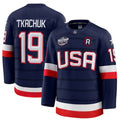 Matthew Tkachuk USA 2025 Navy 4 Nations Face-Off NHL Jersey