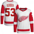 Moritz Seider Detroit Red Wings Away Premium NHL Jersey - White
